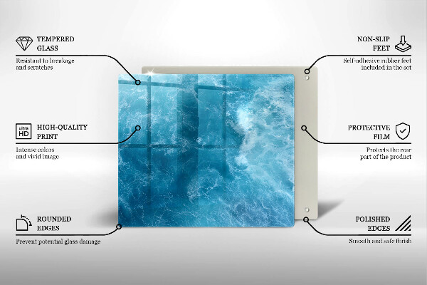 Tűzhelyvédő üveglap Nyílt víz