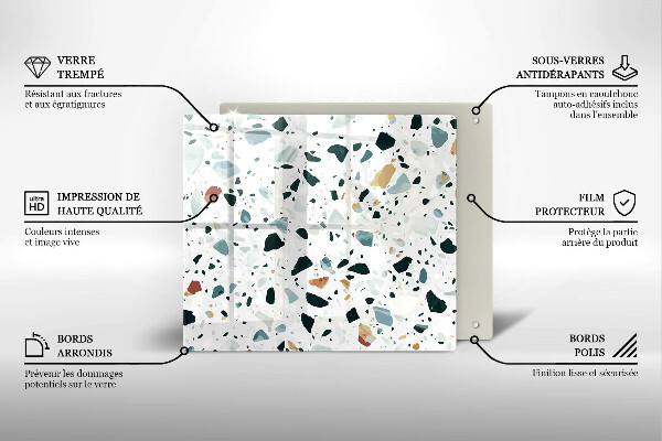 Tűzhelyvédő üveglap Könnyű kőedény