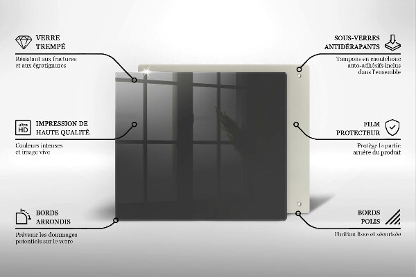 Tűzhelyvédő üveglap Szürke színű