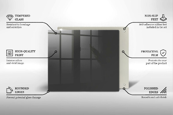 Tűzhelyvédő üveglap Szürke színű