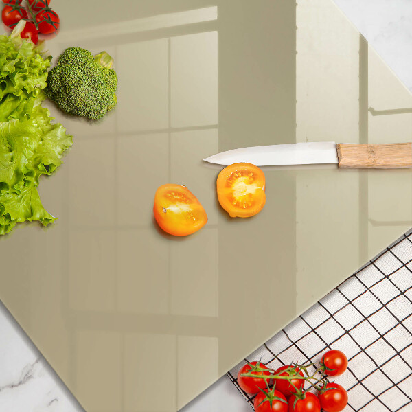 Tűzhelyvédő üveglap Bézs színű