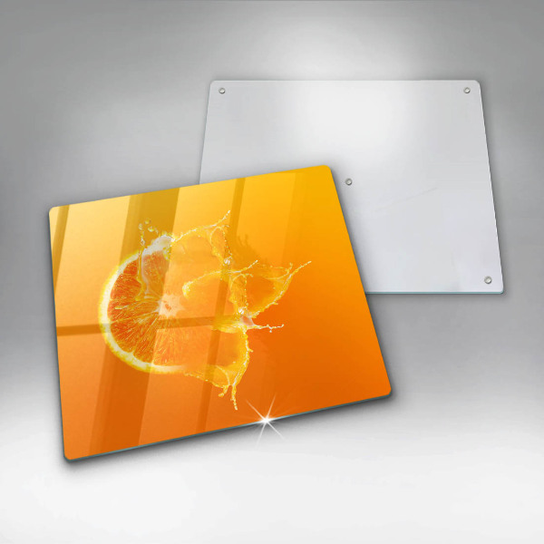 Tűzhelyvédő üveglap Lédús narancssárga gyümölcs