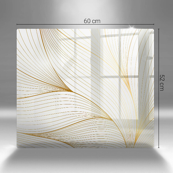 Tűzhelyvédő üveglap Modern vonalak minta