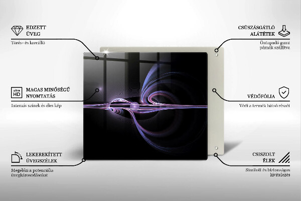 Tűzhelyvédő üveglap Modern absztrakció