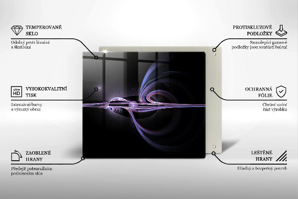 Tűzhelyvédő üveglap Modern absztrakció