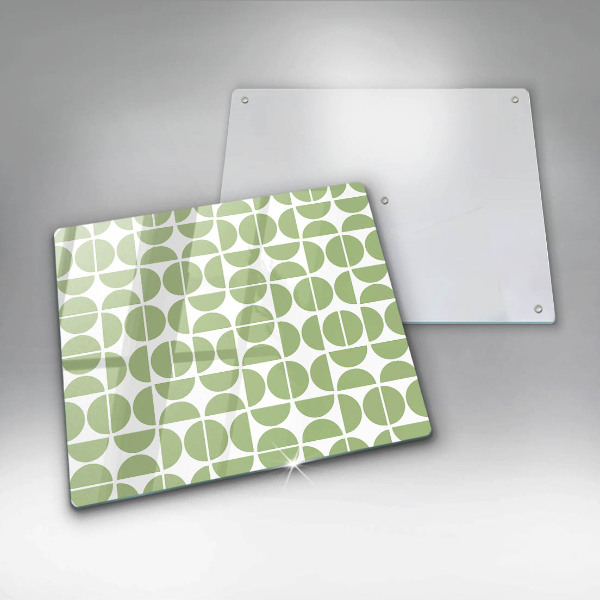 Tűzhelyvédő üveglap Boho formák mintája