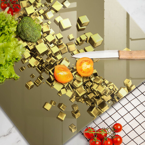 Tűzhelyvédő üveglap Absztrakt 3D geometria