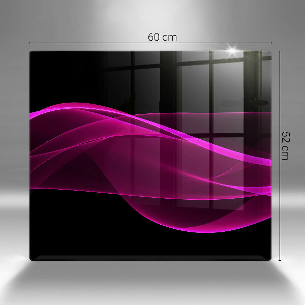 Tűzhelyvédő üveglap Rózsaszín absztrakció