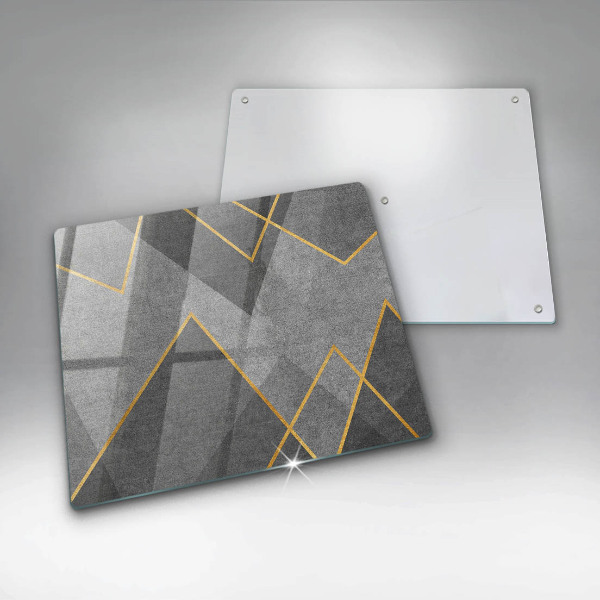 Tűzhelyvédő üveglap Éles formák