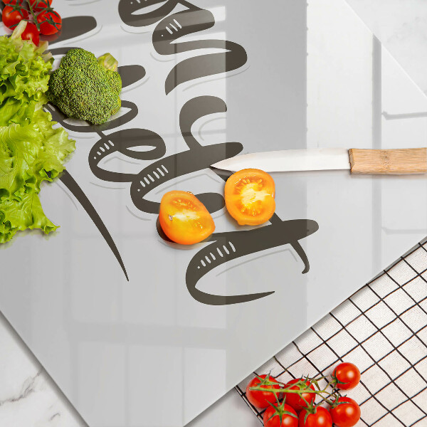 Tűzhelyvédő üveglap Inscripție Bon Appetit