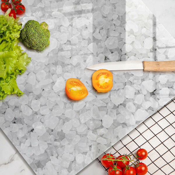 Tűzhelyvédő üveglap Só kristályok