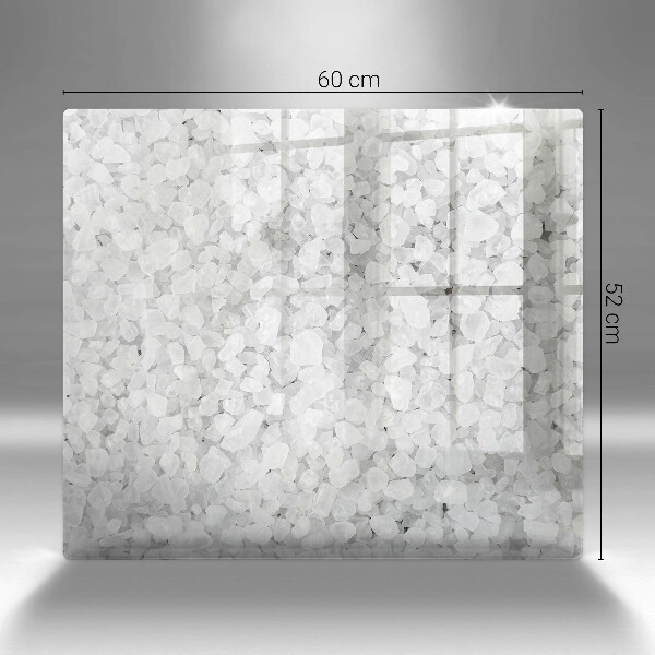 Tűzhelyvédő üveglap Só kristályok