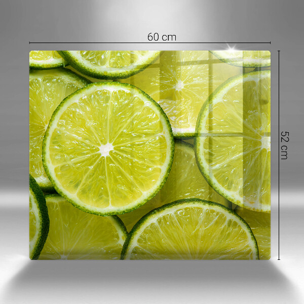 Tűzhelyvédő üveglap Lime szeletek