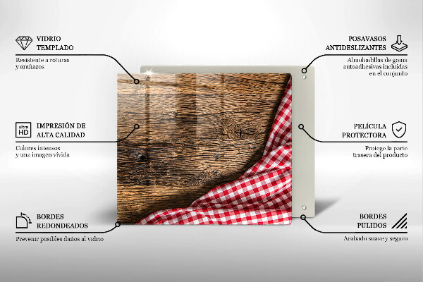 Tűzhelyvédő üveglap Faasztal