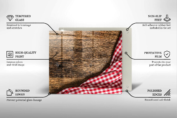 Tűzhelyvédő üveglap Faasztal