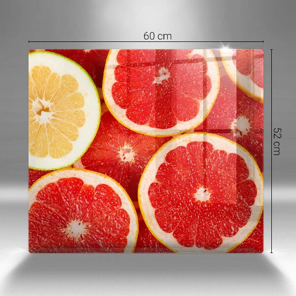 Tűzhelyvédő üveglap Grapefruit szeletek