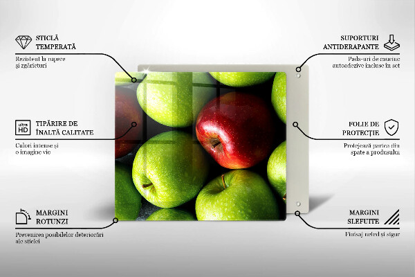 Tűzhelyvédő üveglap Lédús alma