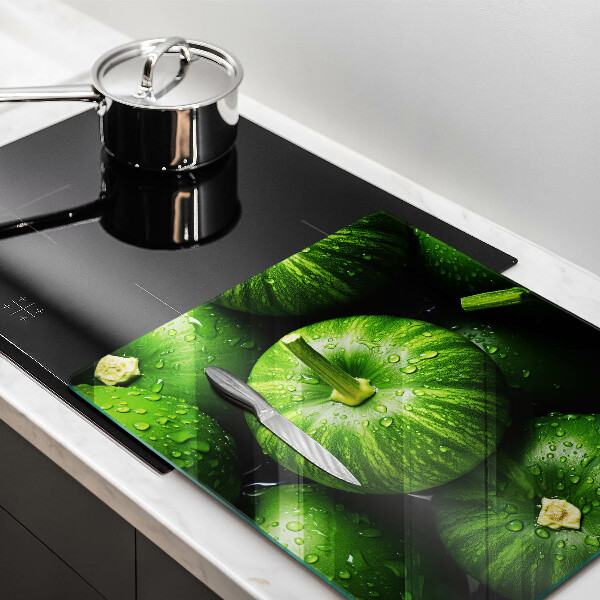 Tűzhelyvédő üveglap Zöld sütőtök