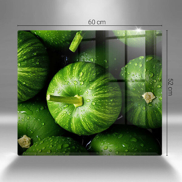 Tűzhelyvédő üveglap Zöld sütőtök