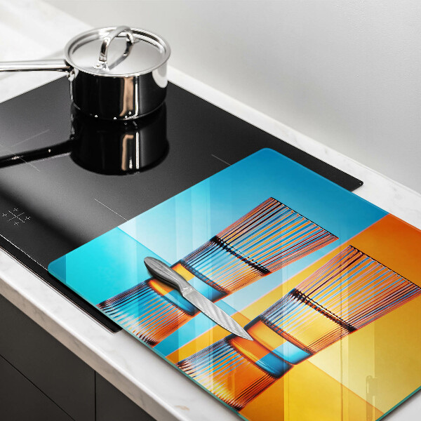 Tűzhelyvédő üveglap Két pohár vizet