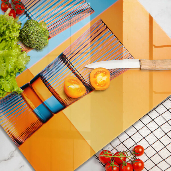 Tűzhelyvédő üveglap Két pohár vizet