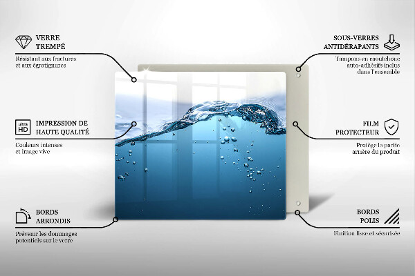 Tűzhelyvédő üveglap Nyílt víz