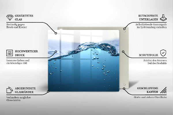 Tűzhelyvédő üveglap Nyílt víz
