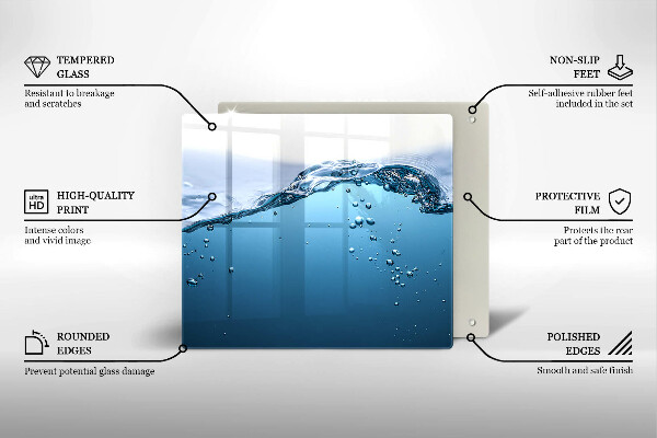 Tűzhelyvédő üveglap Nyílt víz