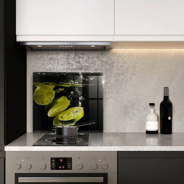 Tűzhelyvédő üveglap Lime vízben