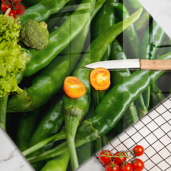 Tűzhelyvédő üveglap Borsó hüvely