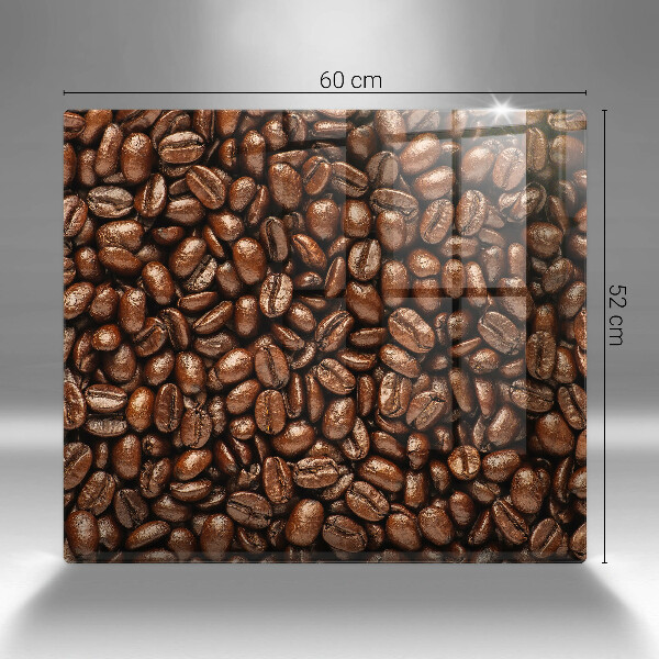 Tűzhelyvédő üveglap Kávébab