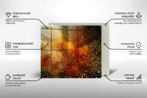 Tűzhelyvédő üveglap Színes fűszerek