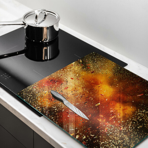 Tűzhelyvédő üveglap Színes fűszerek