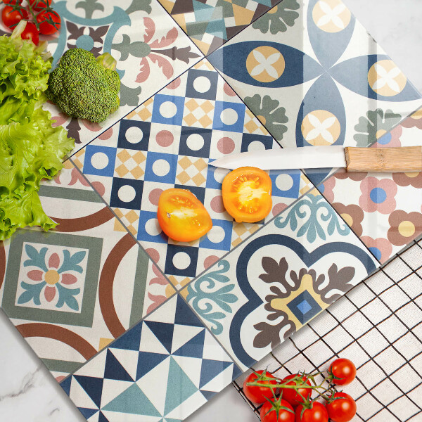 Tűzhelyvédő üveglap Dekoratív csempe