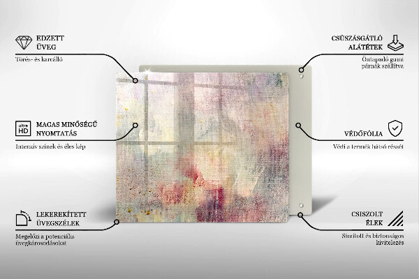 Tűzhelyvédő üveglap Festék textúra háttér