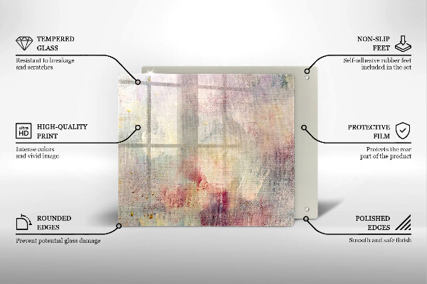 Tűzhelyvédő üveglap Festék textúra háttér