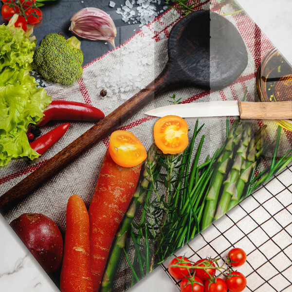 Tűzhelyvédő üveglap Konyhai étel