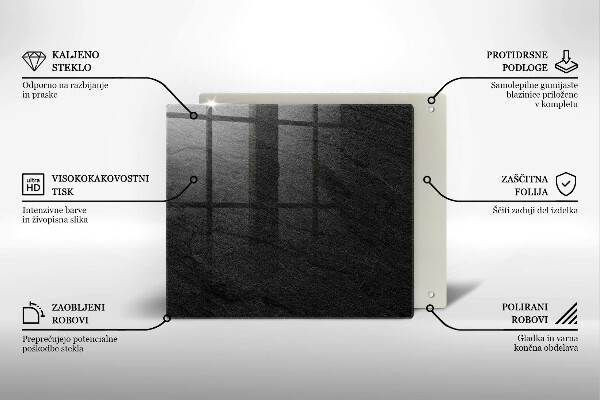 Tűzhelyvédő üveglap Kő textúra