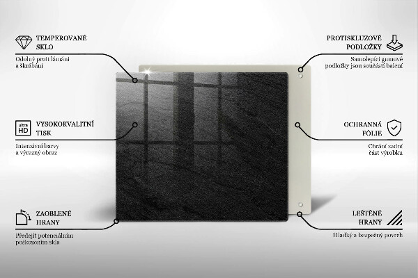 Tűzhelyvédő üveglap Kő textúra