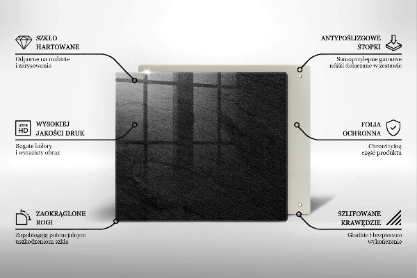 Tűzhelyvédő üveglap Kő textúra