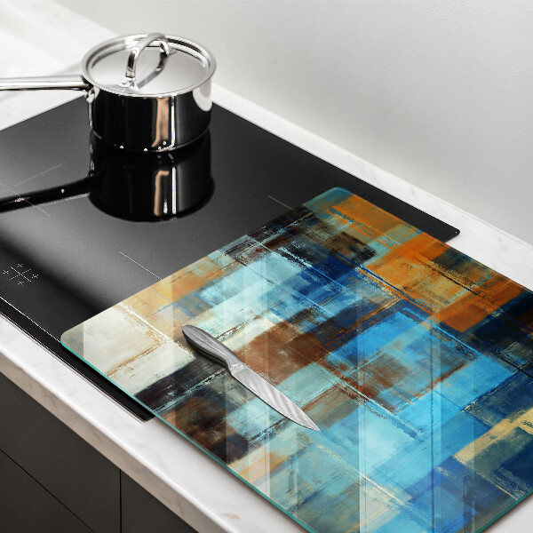 Tűzhelyvédő üveglap Festett háttér