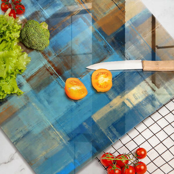 Tűzhelyvédő üveglap Festett háttér