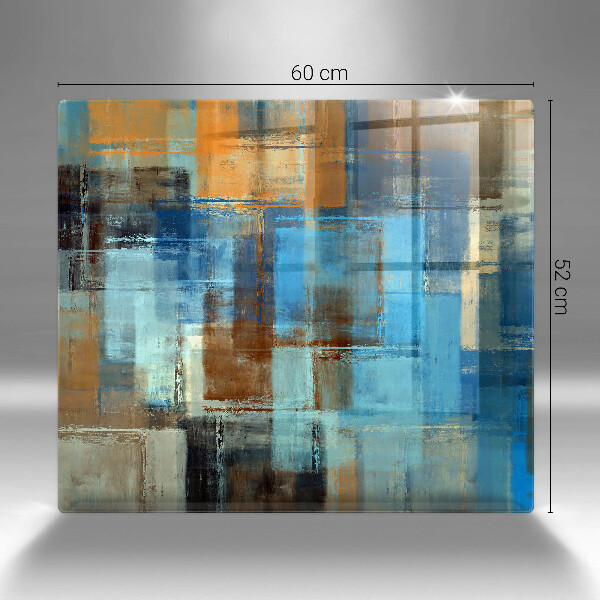 Tűzhelyvédő üveglap Festett háttér