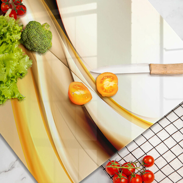 Tűzhelyvédő üveglap Absztrakt füst vonalak