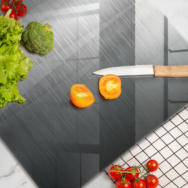 Tűzhelyvédő üveglap Fém textúra