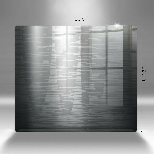 Tűzhelyvédő üveglap Fém textúra