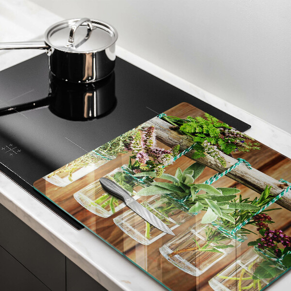 Tűzhelyvédő üveglap Gyógynövények évjárat