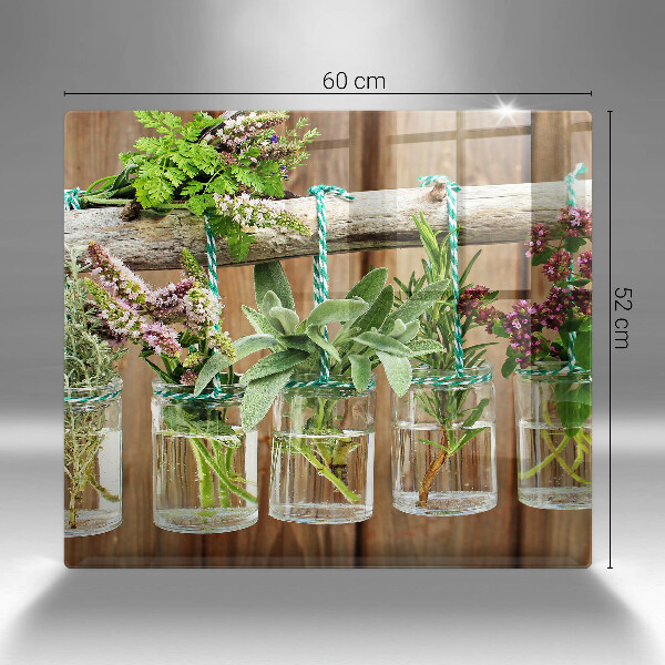 Tűzhelyvédő üveglap Gyógynövények évjárat