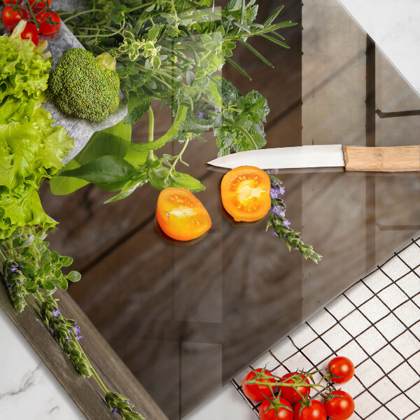 Tűzhelyvédő üveglap Gyógynövényeket és fát ültet