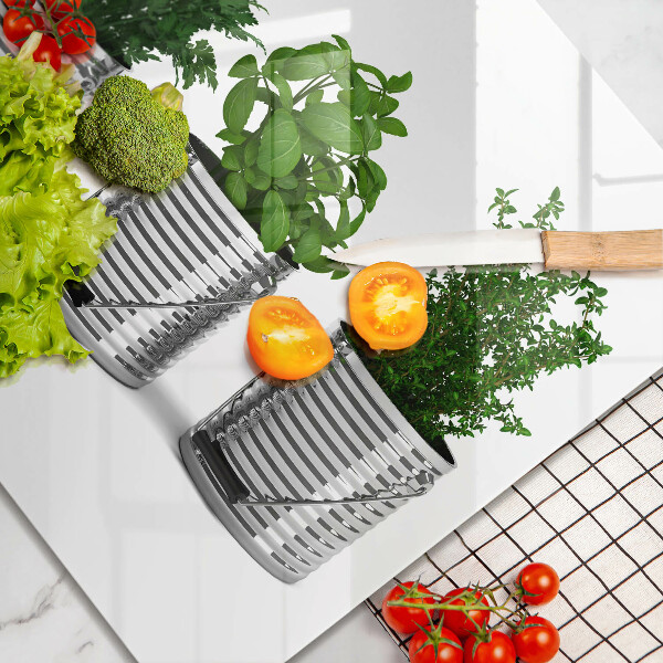 Tűzhelyvédő üveglap Cserép fűszernövények